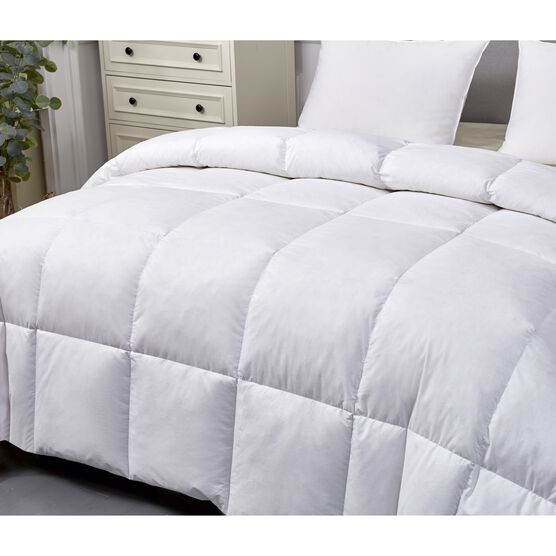 kathy ireland White Goose Feather and Down Comforter | Brylane Home