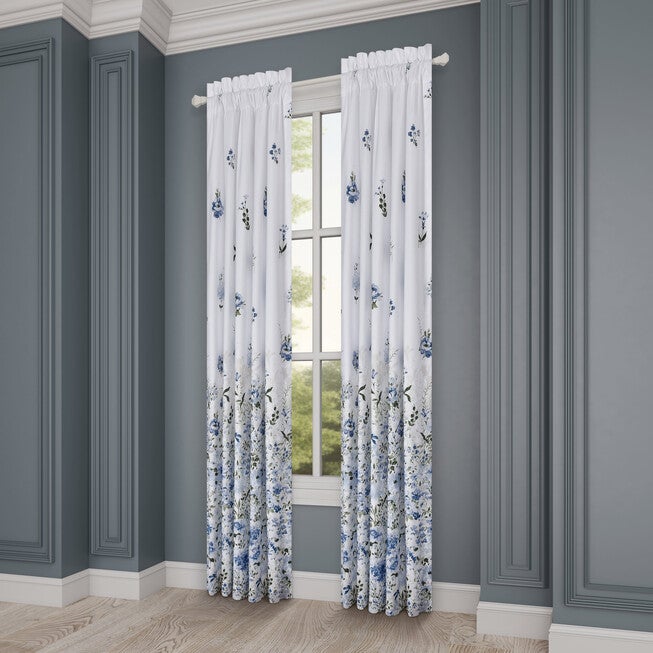Kourtney 84 Inch Window Panel Pair, BLUE, alternate image number null