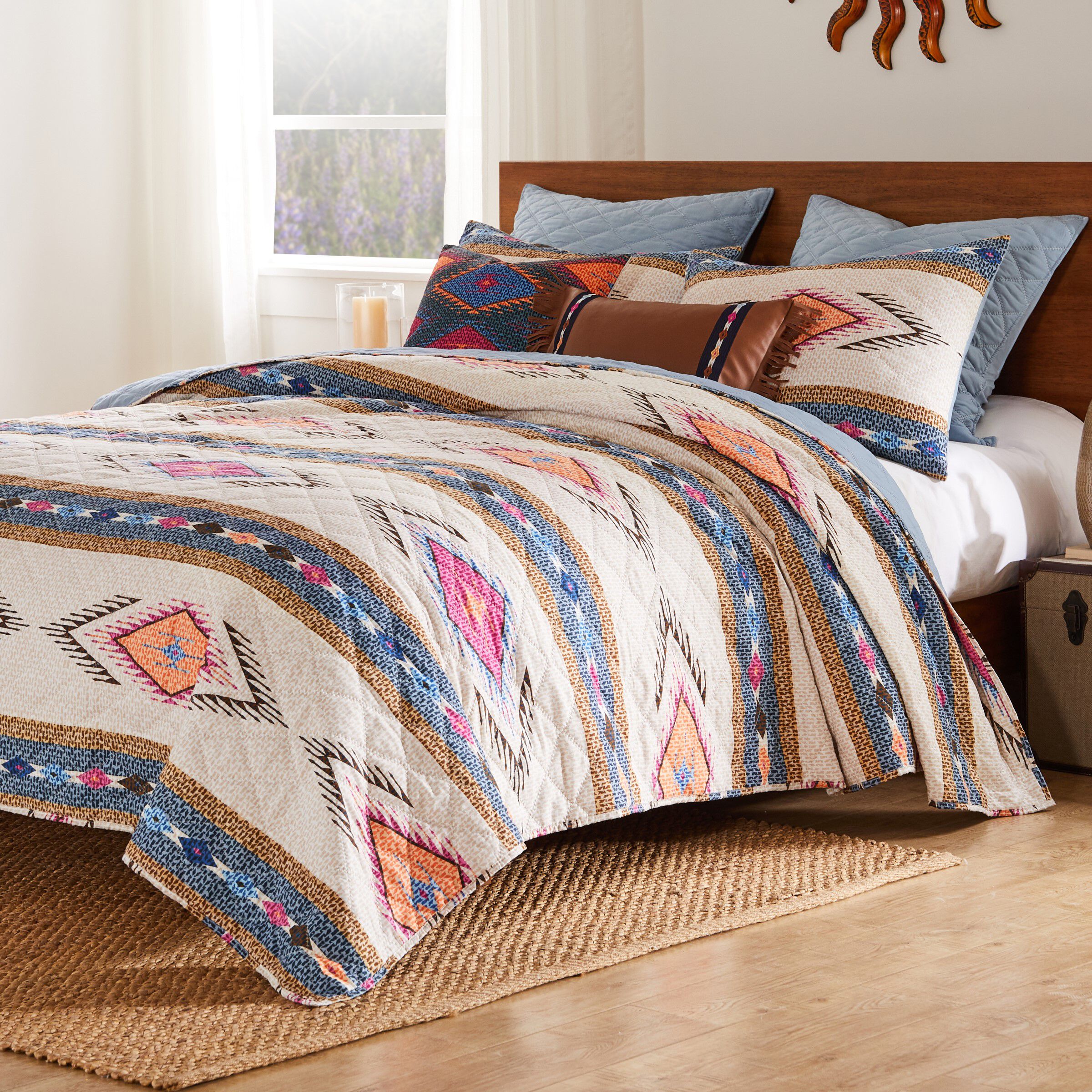 Greenland Home Fashions Cheyenne Southwestern Boho Quilt Set, SPIRIT, alternate image number 6