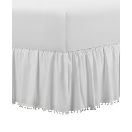 Belles Whistles Pom Trim 15 Drop, Bed Bath And Beyond Twin Bedskirt