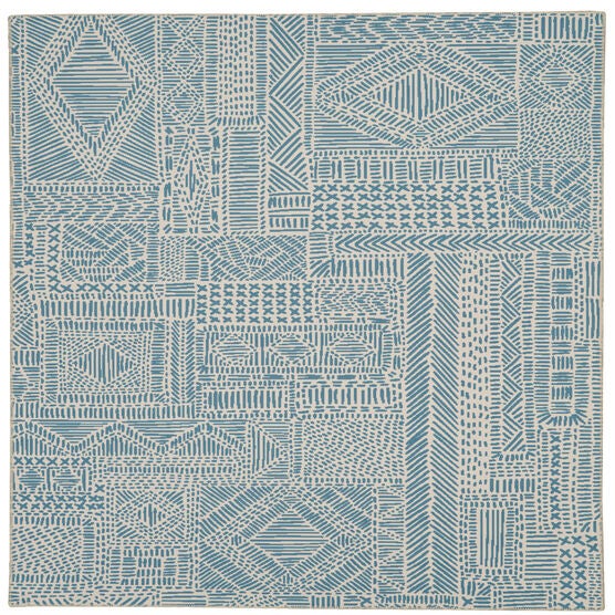 Washable Cayden Ivory/Blue Rug, IVORY, hi-res image number null