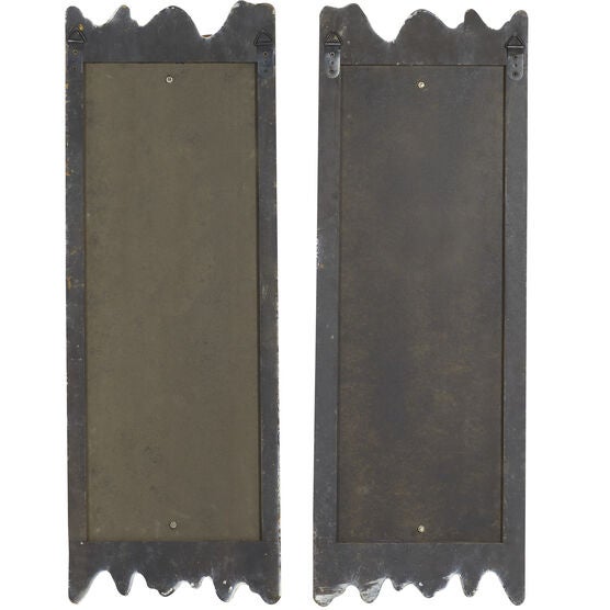 Set Of 2 White Wood Rustic Wall Décor, , alternate image number null