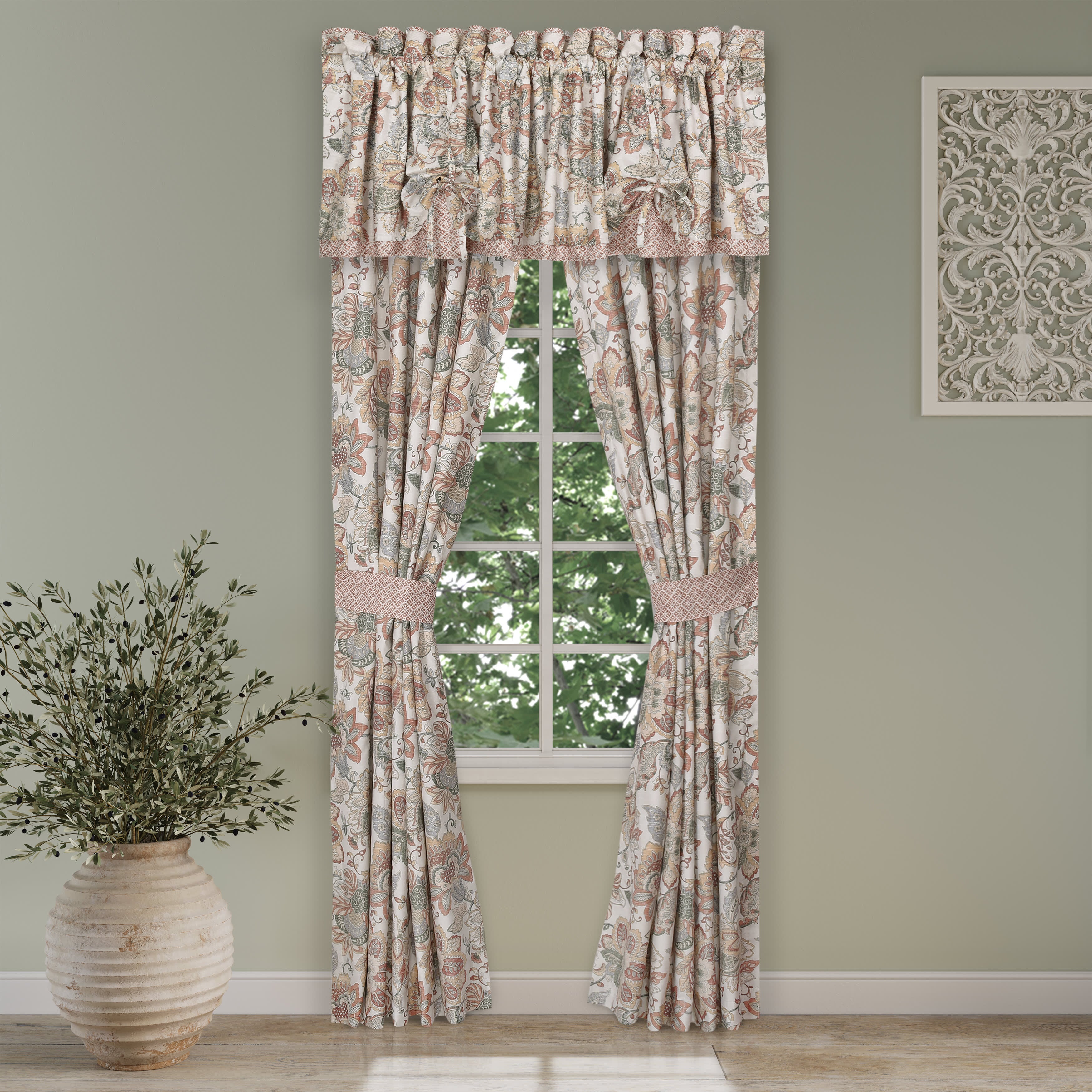 Janessa 84 Inch Window Panel Pair, SPICE, hi-res image number null