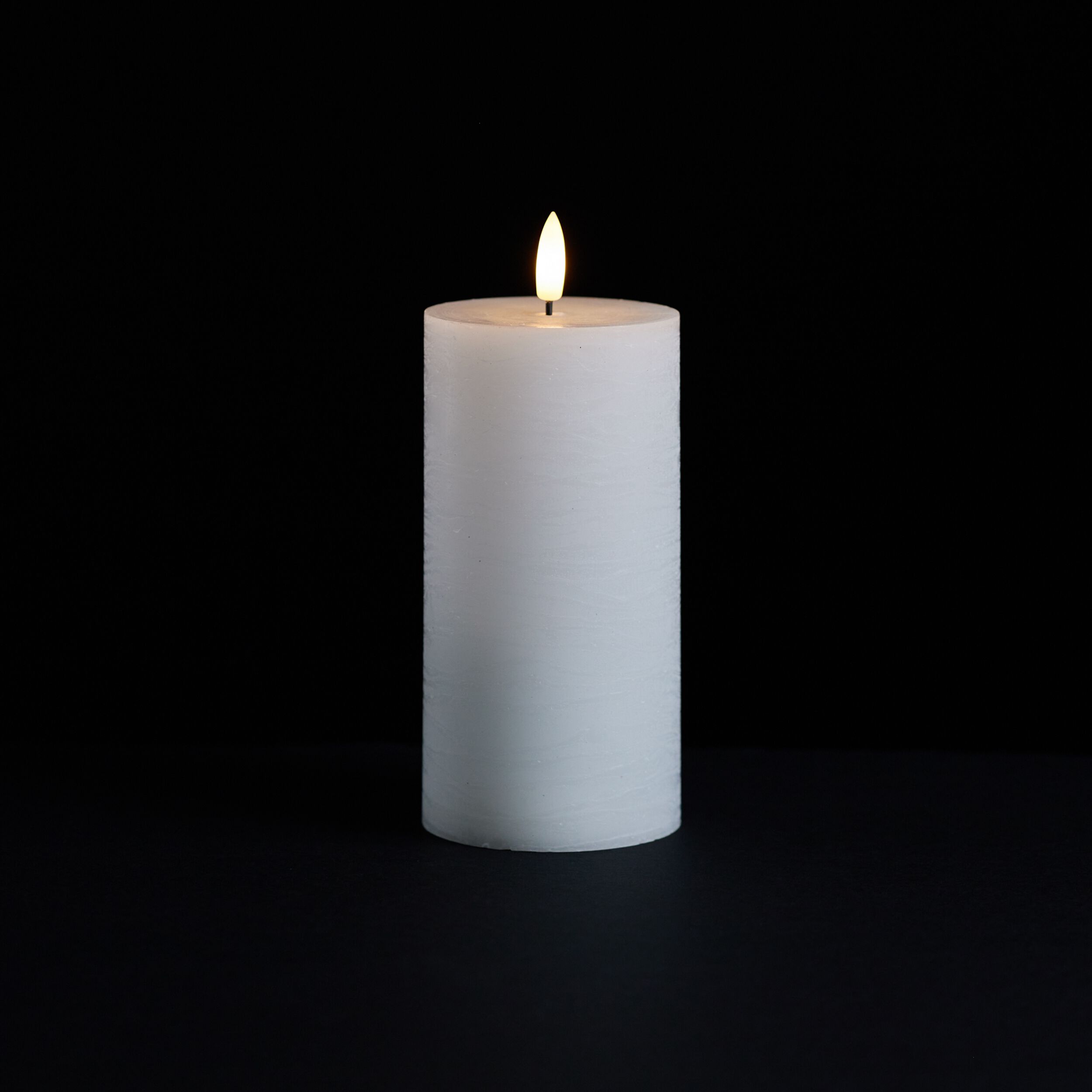 FIA Wick White Pillar Candle Set of 2, WHITE, alternate image number 1