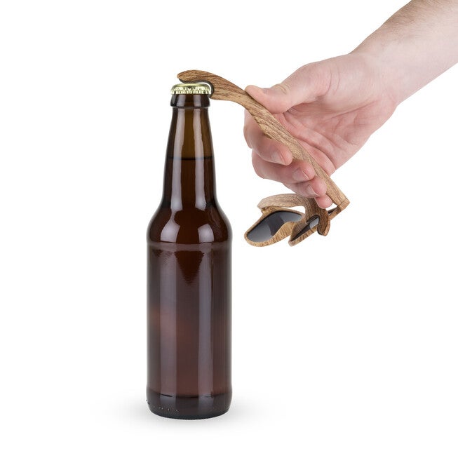 Faux Wood Bottle Opener Sunglasses, , on-hover image number 1