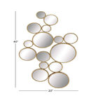 Cosmoliving By Cosmopolitan Gold Metal Wall Mirror, , alternate image number null