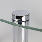Home Basics 4 Tier Multi Use Arc Glass Corner Shelf Clear, , alternate image number null