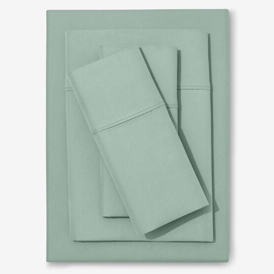 Solid Damask 1000-TC 6-PC. Sheet Set, SEAGLASS, hi-res image number null