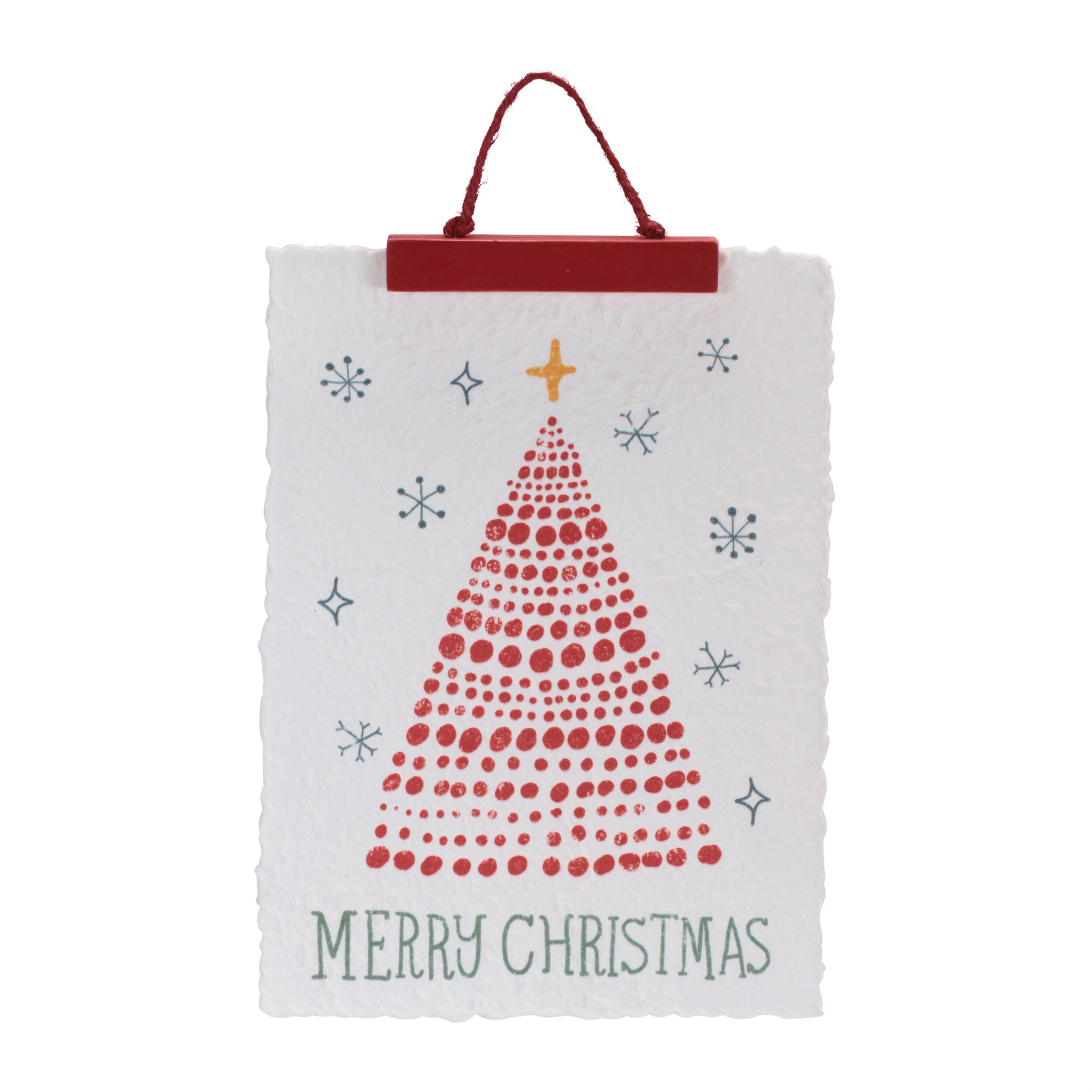 Merry Christmas & Tis the Season Tree Banner (Set of 2), WHITE RED GREEN, alternate image number 2