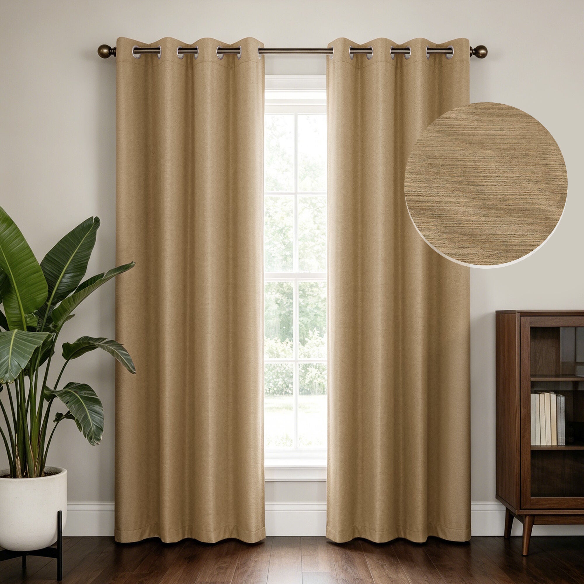 Brushed 100% Blackout Grommet Pair