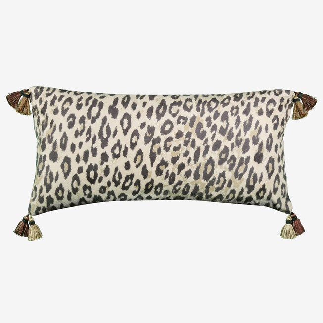 Faux Suede Animal Print Reversible Decorative Pillow, MULTI, hi-res image number null