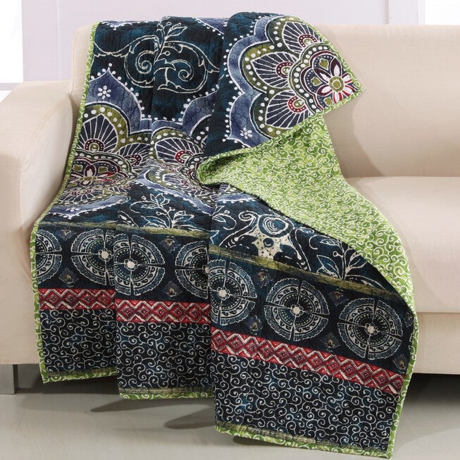 Twyla Quilted Throw Blanket, MIDNIGHT, hi-res image number null