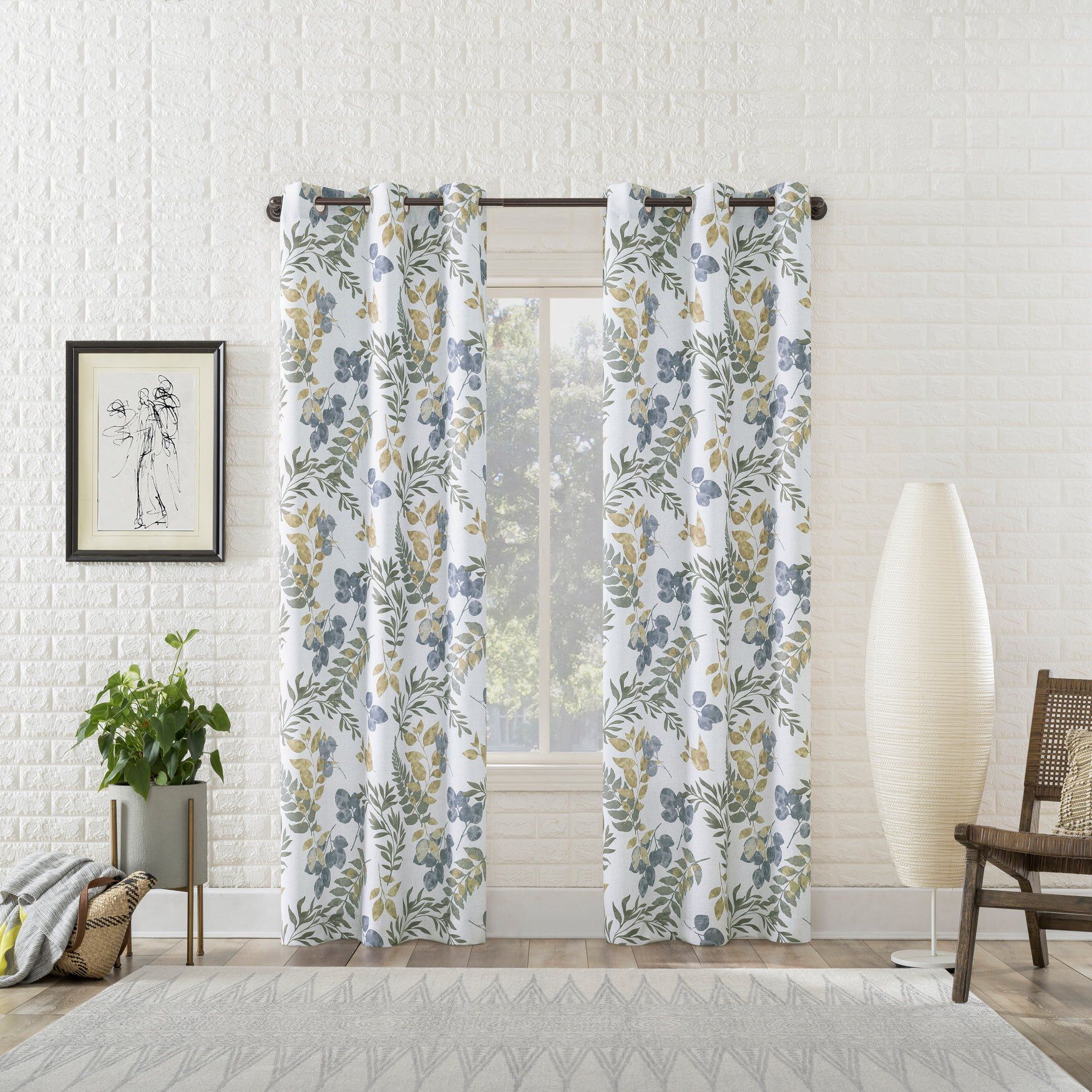 Simple Remi Sun Zero™ 99% Blackout Solid Woven Grommet Panel, Multi ...