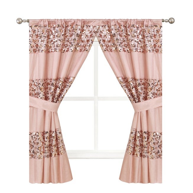 Sinatra Window Curtain, BLUSH, hi-res image number 0