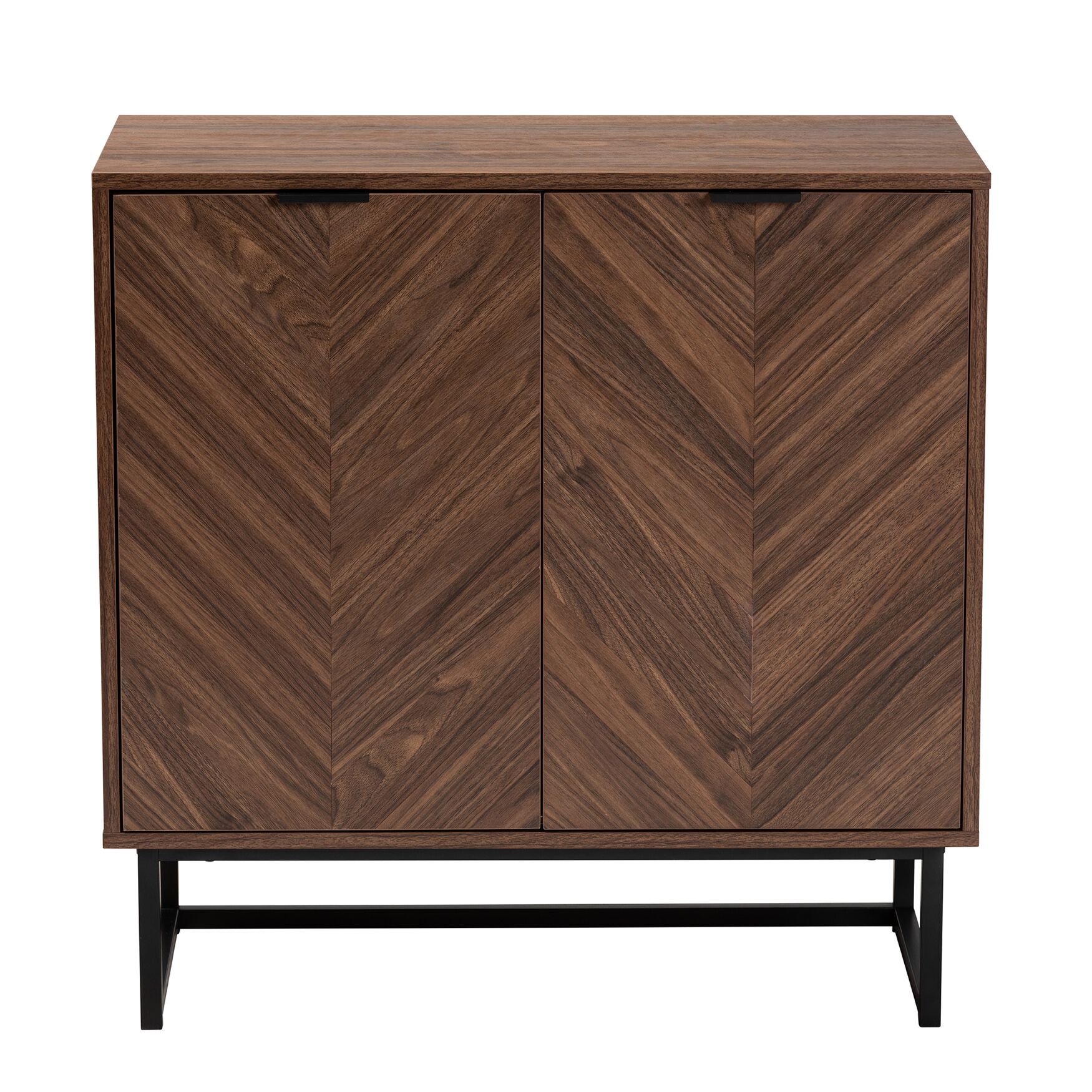 Sadia Modern Walnut Brown Finished Wood Storage Cabinet, , alternate image number 2