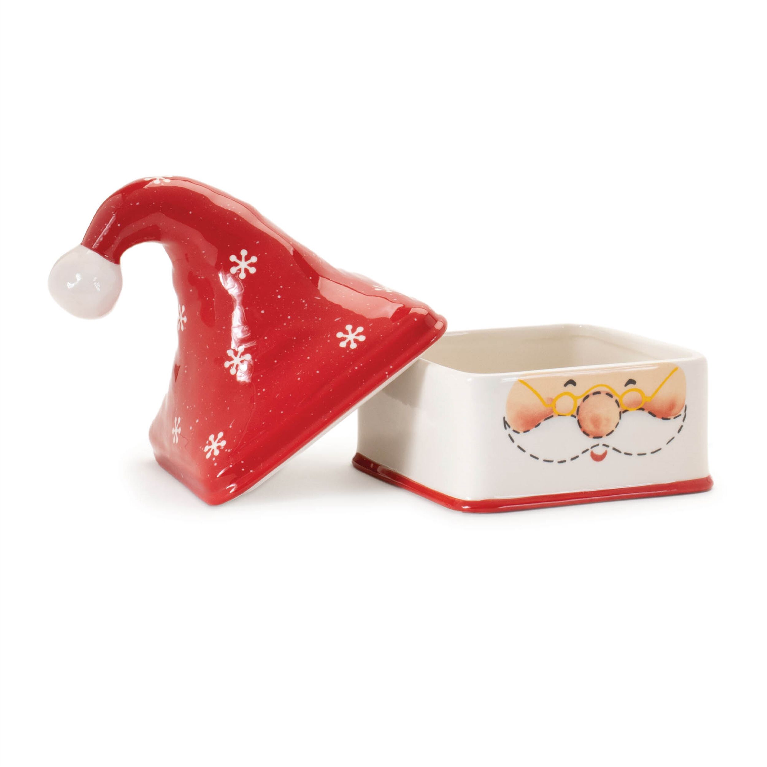 Ceramic Stacking Santa Character (Set of 3), RED WHITE, alternate image number 4