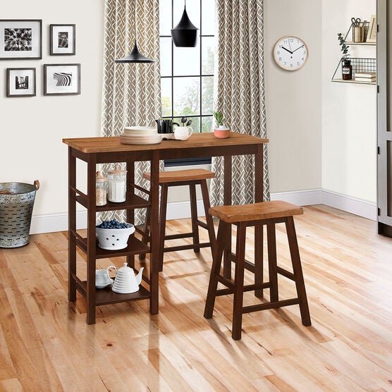 Tampa 3 Pc Bar Table Stools Dining Chairs Tables Sets