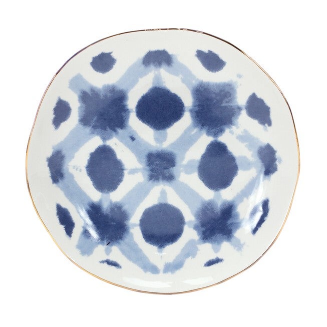 Plate (Set of 4) 7 inchesD Ceramic, BLUE/WHITE, alternate image number null