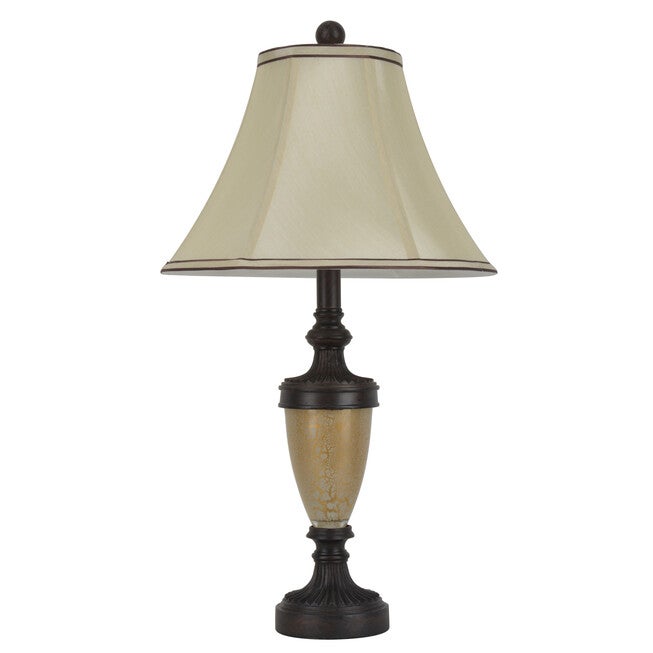 25 inches French Verdi Table Lamp, CREAM BROWN, hi-res image number null