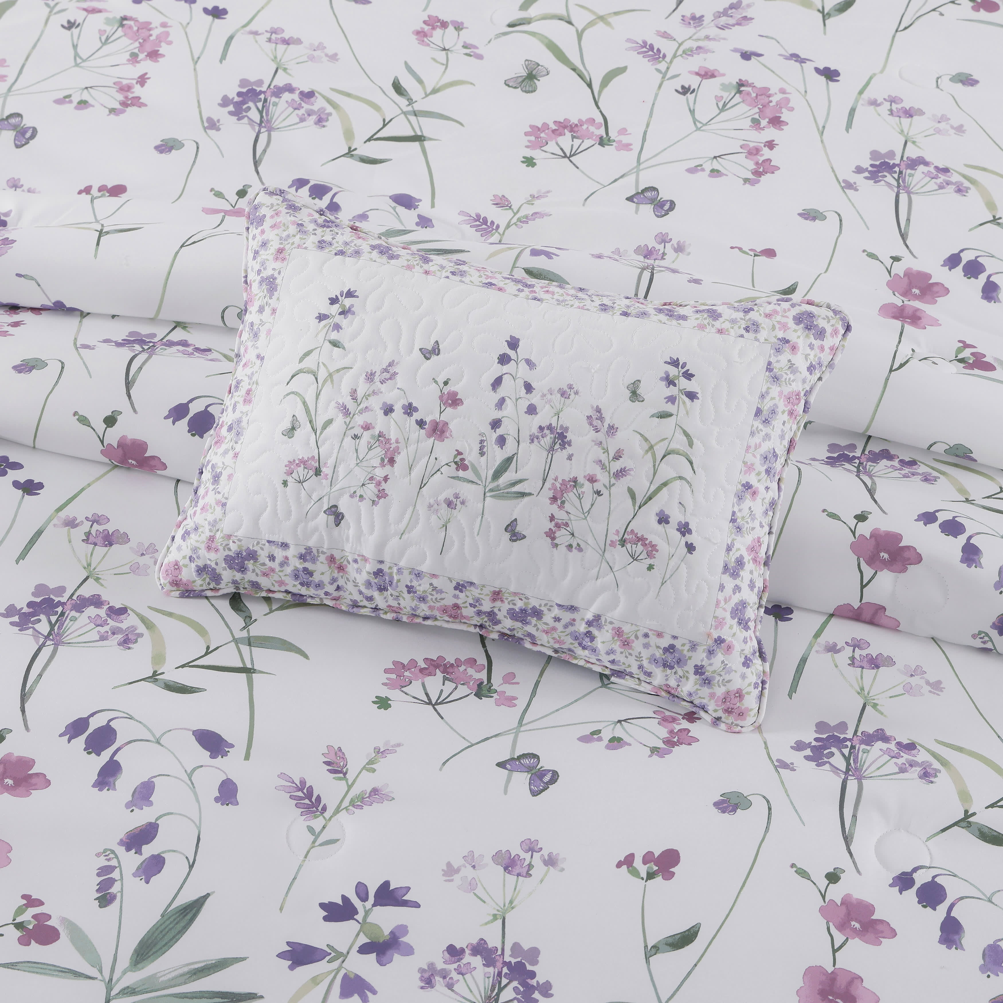 Nola Boudoir Decorative Throw Pillow, LILAC, alternate image number 1