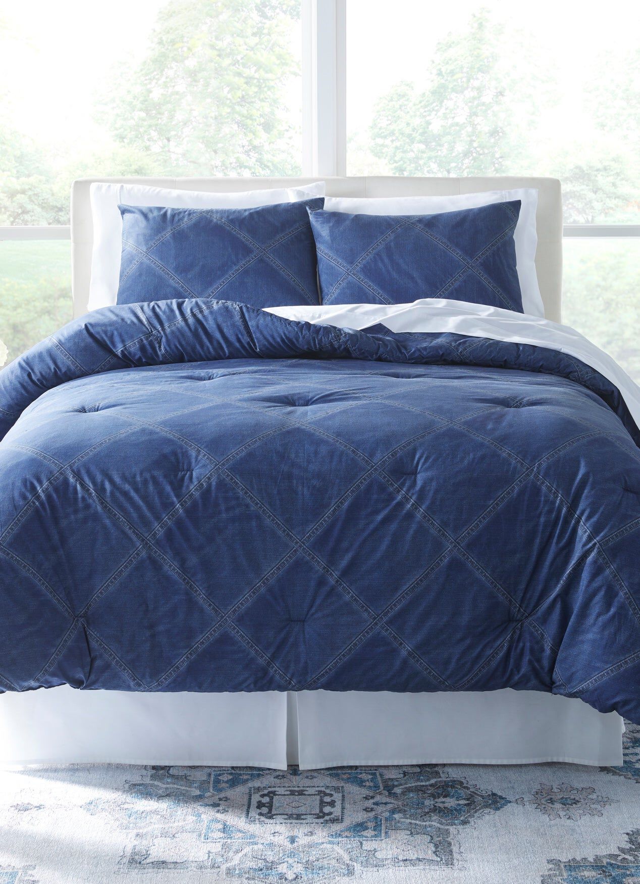 Denim Comforter 3-Pc. Set, DENIM, hi-res image number 0