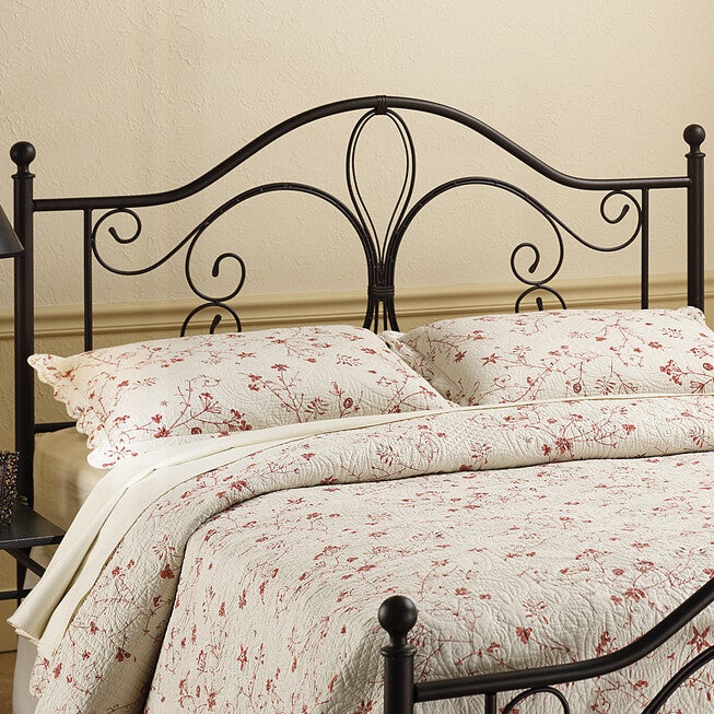 Twin Headboard with Headboard Frame, 63½"Lx40¼"Wx49½"H, ANTIQUE BROWN, hi-res image number null