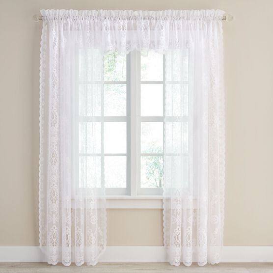 Marie Floral Lace Valance, Marie Floral Lace Valance,