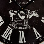 Black Farmhouse Wood Wall Clock, , alternate image number null