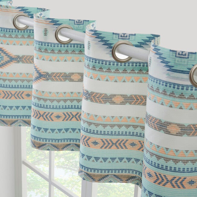 Phoenix Turquoise Window Valance, , on-hover image number 1