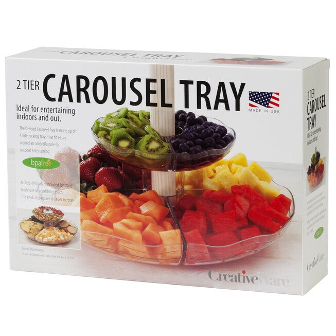 2 Tier Carousel Trivet Tray, , alternate image number null