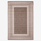 6'9" x 9'4" Malibu Indoor/Outdoor Rug, NEUTRAL BORDER, hi-res image number null