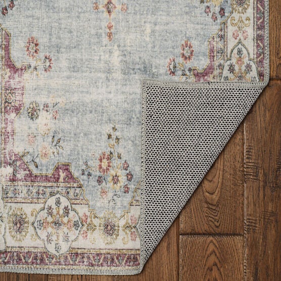 Washable Lennox Pale Blue/Ivory Rug, , on-hover image number null