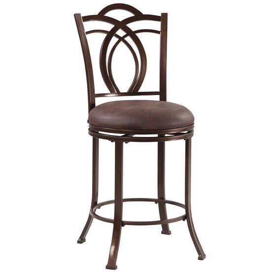 Calif Metal Counter Stool, COFFEE BROWN