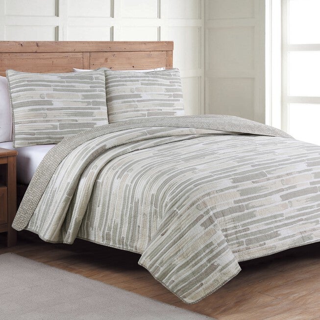 Algarve Quilt Set, TAUPE, hi-res image number 0