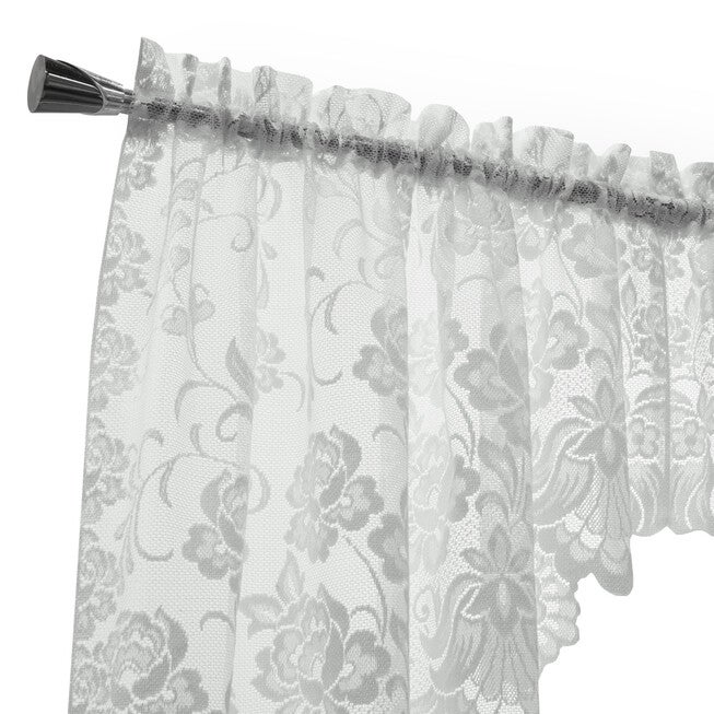 Limoges Sheer Rod Pocket Swag Valance Set, , alternate image number null