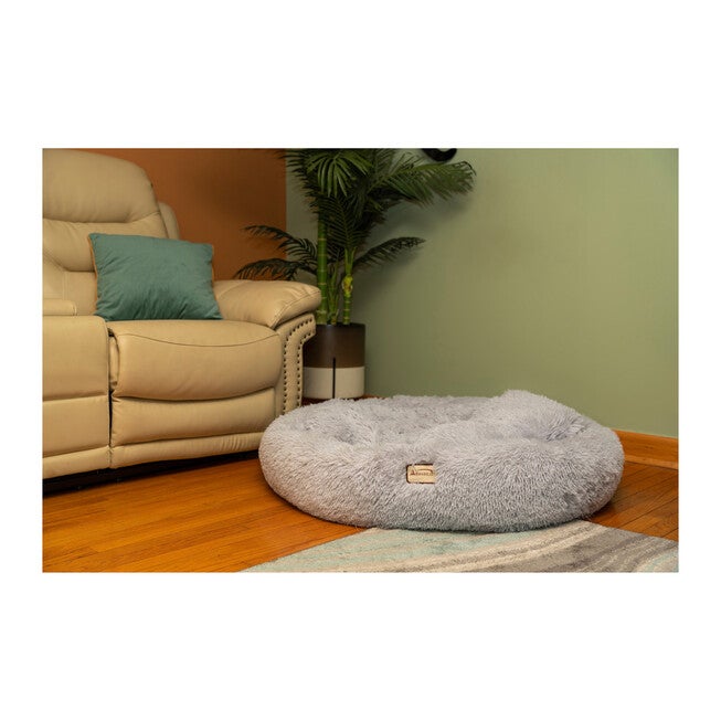 Armarkat Extra Large, Fluffy Gray Round Cat Bed - C71Nhs Cat Bed, , alternate image number null