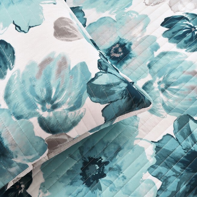 Lush Décor Leah Quilt Blue 3Pc Set, , alternate image number 4