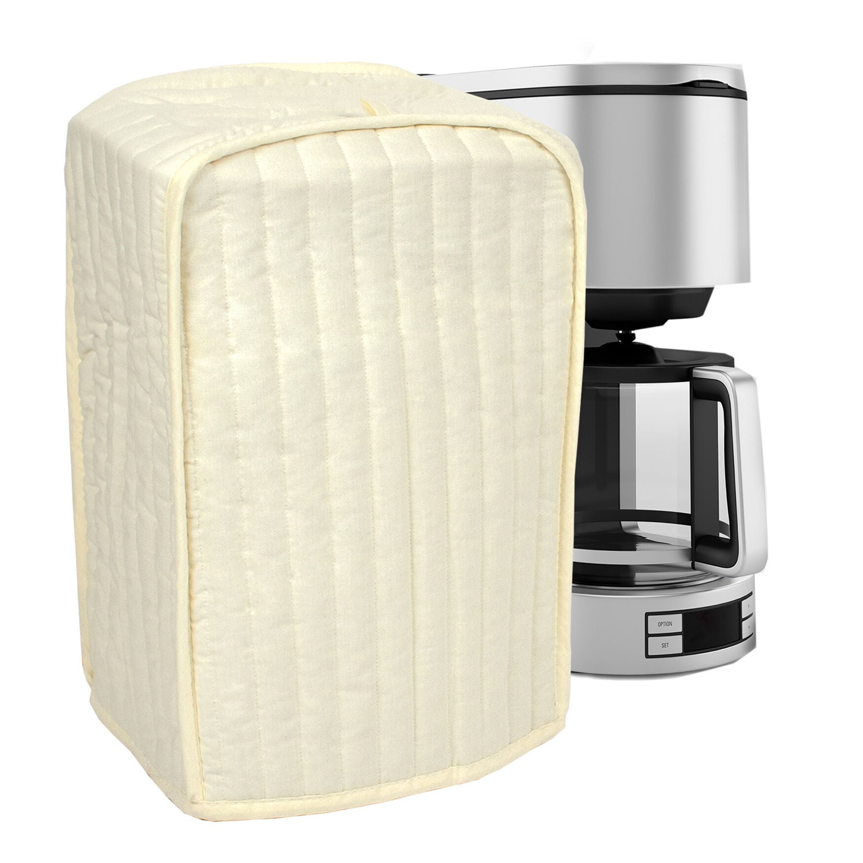 Coffee Maker, Mixer Cover, NATURAL, hi-res image number 0