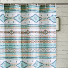 Phoenix Turquoise Bath Shower Curtain, , on-hover image number null