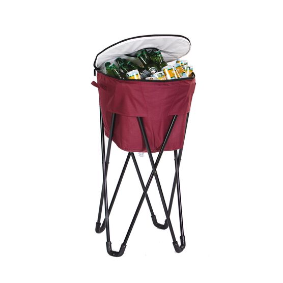Insulated Tub Cooler with Stand, MAROON, hi-res image number null