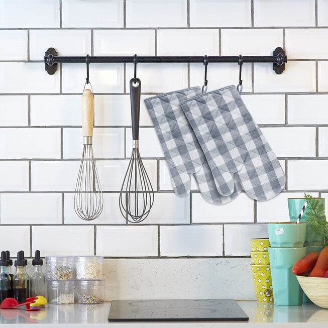 Buffalo Check Oven Mitt 7-in x 13-in - Set of Two, , alternate image number 5