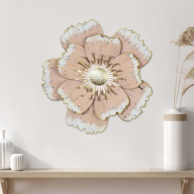 Layered Pink Metal Flower Wall Decor, , alternate image number 7