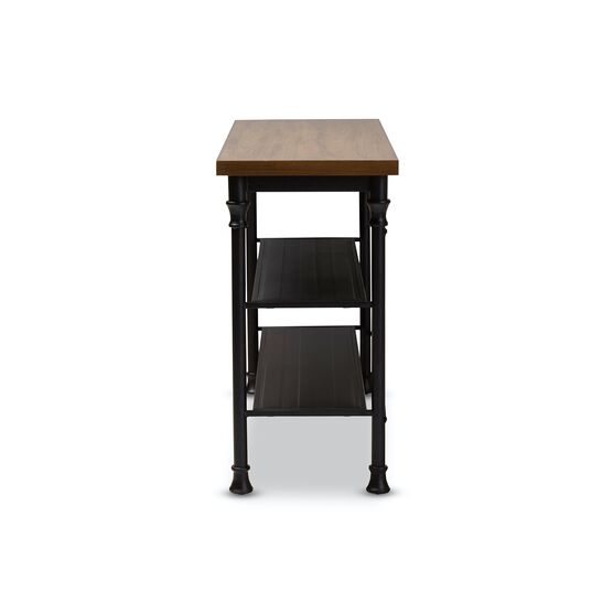 Velera Vintage Wood Metal Kitchen Storage Shelf Unit Furniture, , alternate image number null