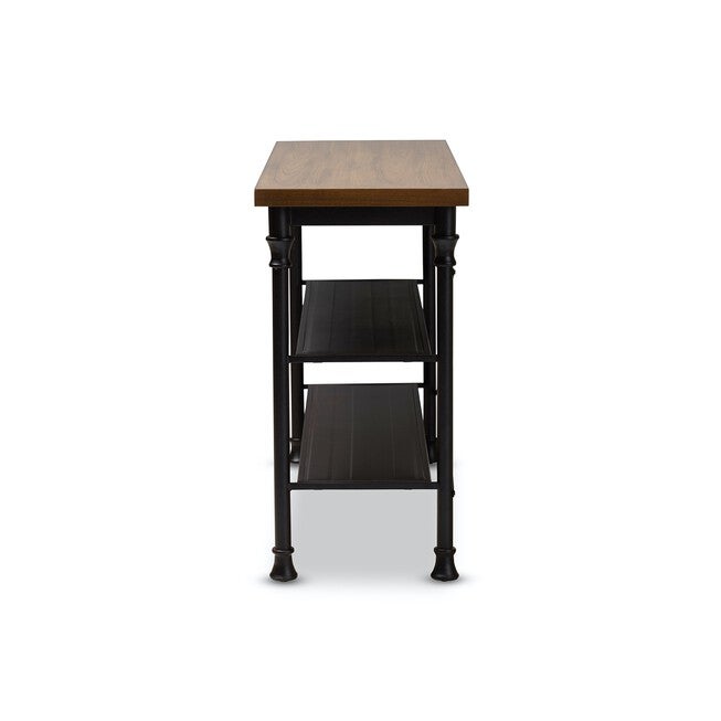 Velera Vintage Wood Metal Kitchen Storage Shelf Unit Furniture, , alternate image number 2