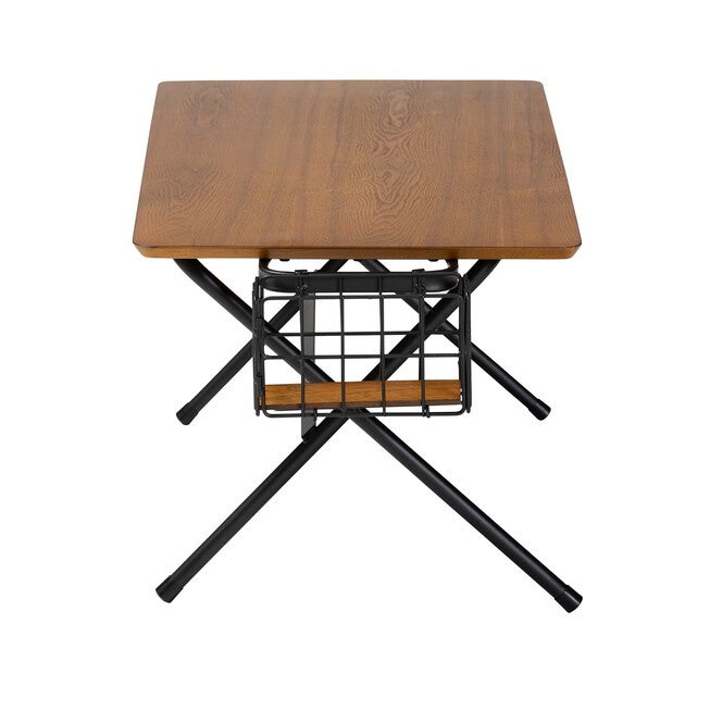 Mariela Natural Brown And Black Low Profile Coffee Table With Basket, , alternate image number null