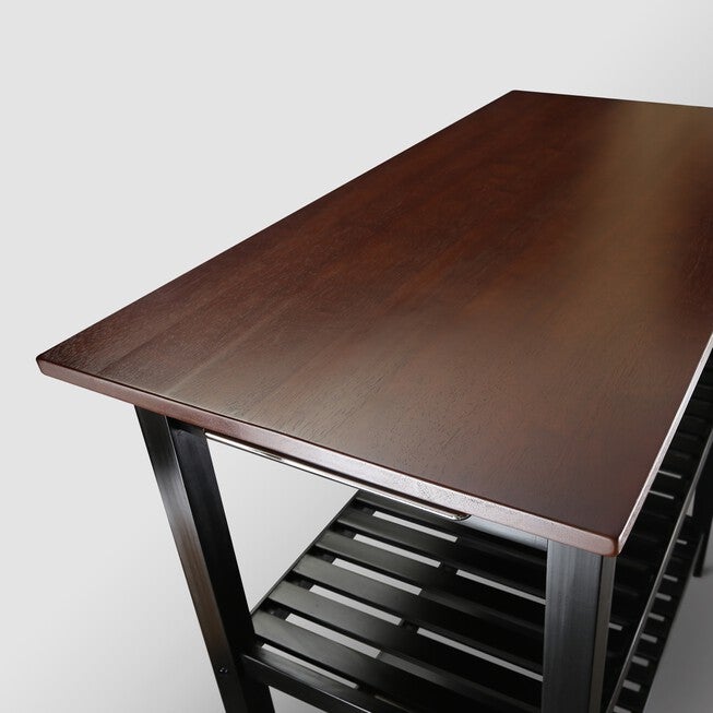 Kitchen Island with Solid Wood Top, , alternate image number null