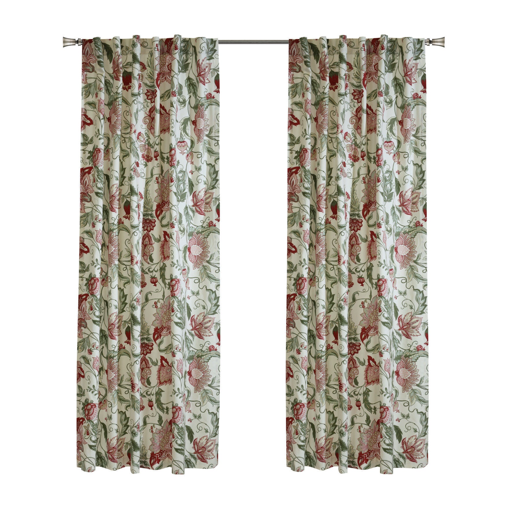 Jacobean Garden Light Filtering Dual Header Curtain Panel, , alternate image number 6