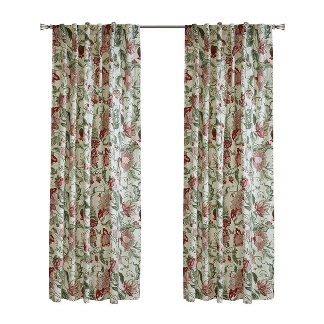Jacobean Garden Light Filtering Dual Header Curtain Panel, , alternate image number 6