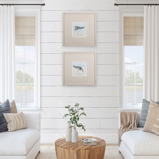 Sandpipers Framed Wall Décor, Set Of 2, , on-hover image number null