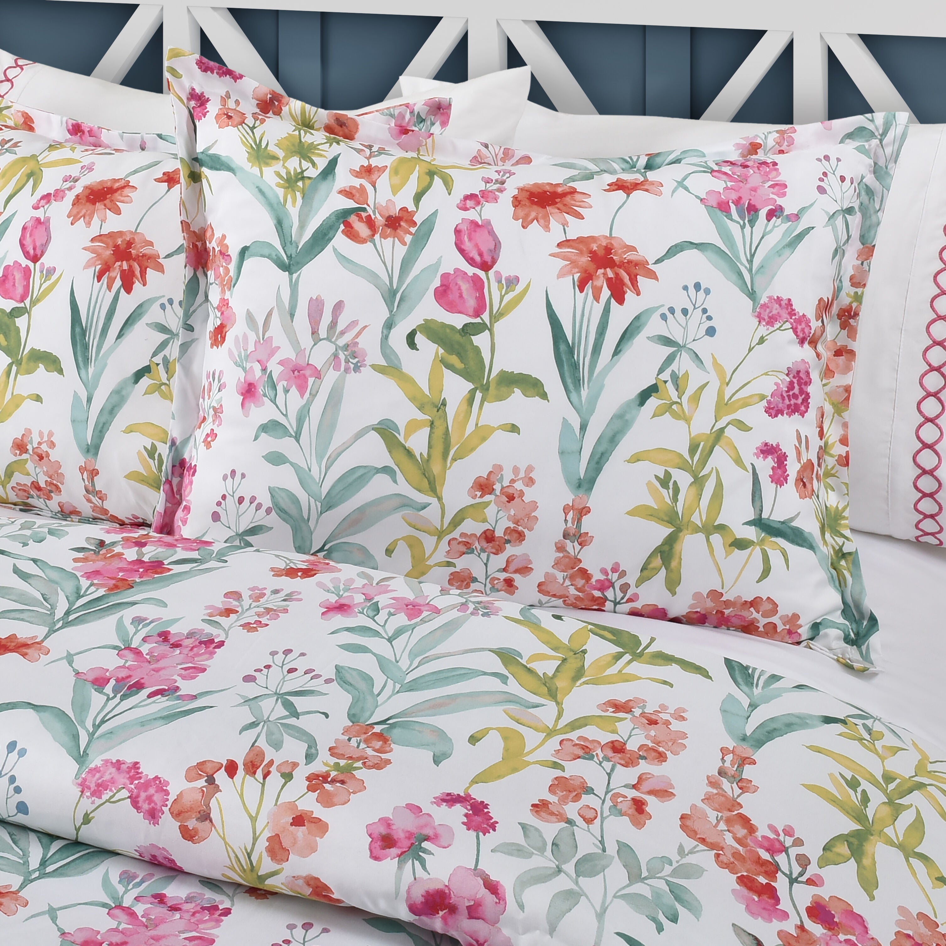 TALLULAH KING/CAL KING 3PC. COMFORTER SET, PINK, alternate image number 1